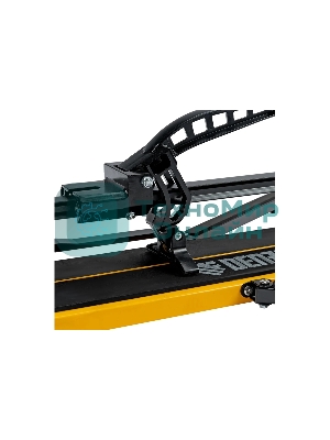 Плиткорез рельсовый Denzel 800х16мм, каретка на подш., стальная станина, усил. рукоятка-пенал
