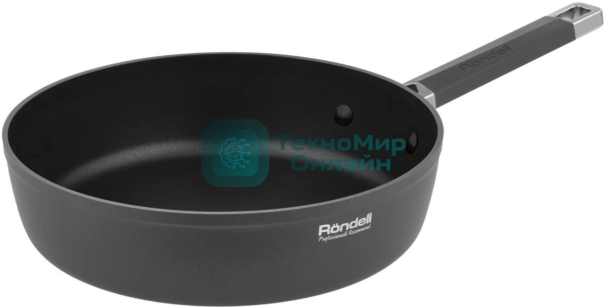 Сотейник Rondell Stolz RDA-1770, 28 см, без крышки, серый