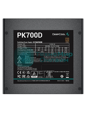 Блок питания Deepcool/GamerStorm PK700D, 700Вт, 80 PLUS Bronze, 120мм. черный