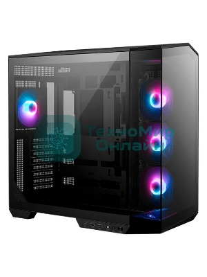 Компьютерный корпус MSI MAG Pano 100R PZ, Mid Tower, ATX, 2xUSB 3.2 Gen 1, 1xUSB 3.2 Gen2 Type-C, 3x120мм ARGb Reverse Blade Fan, 1x120мм ARGb Fan, ARGb+PWM Control Board,Tempered Glass Window, Brown Box