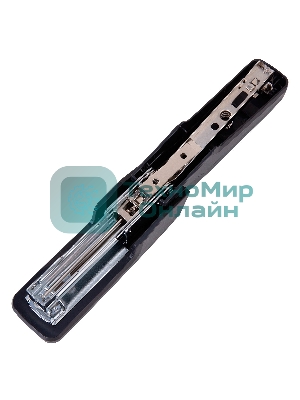 Степлер настольный Deli E0464BLACK Exceed 24/6 26/6 (25 листов) черный, 100 скоб, металл/пластик закрытый/открытый, коробка