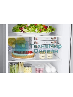 Холодильник Samsung RB38C602DSA/EF графит двухкамерный 276/75л морозилка снизу, No Frost