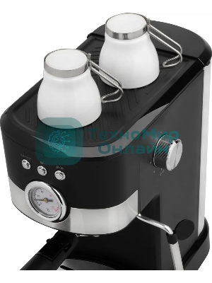 Кофеварка рожковая Energy EN-256R (108169) черный, исп. кофе - молотый, 1,2 л, 1100 Вт, 15 бар