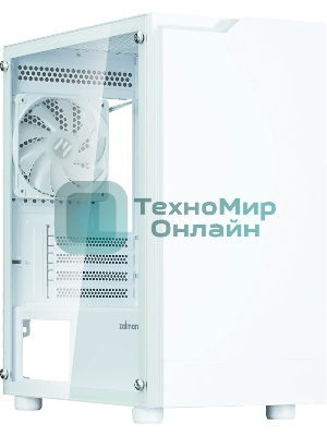 Компьютерный корпус Zalman T4 PLUS, MATX, белый, WINDOW, 1 x Combo (3.5'' or 2.5''), 1x3.5'', 2x2.5