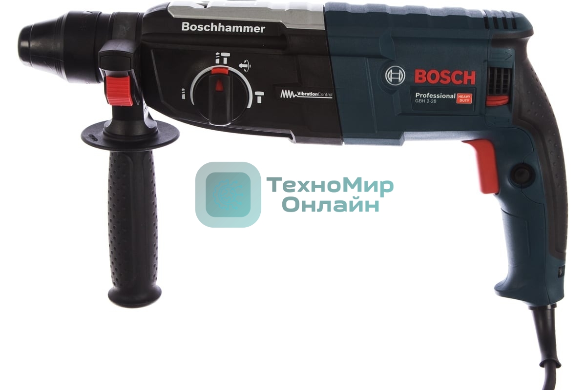 Перфоратор Bosch GBH 2-28 Перфоратор SDS-plus 0611267500 880 Вт, 3.2Дж, 2,9кг, 3реж, L-Case