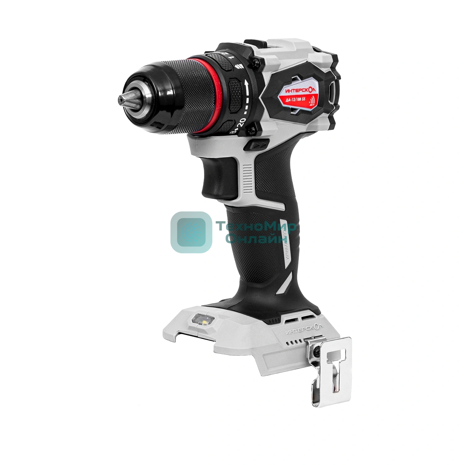 Дрель-шуруповерт Интерскол ДА-13/18В 55 без аккум. и ЗУ 600Вт аккум. патрон:быстрозажимной (952.0.0.70)
