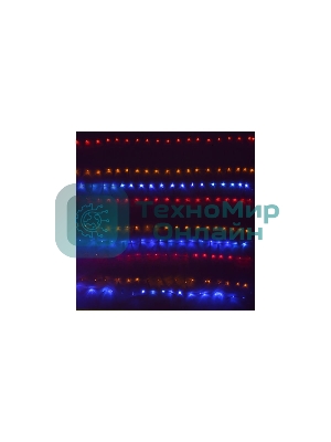 Гирлянда светод. Funray Cетка ML-320M, 3x2м, 320 LED, мульти (4цв.), IP20, прозрачный шнур 2м,конт