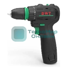 Дрель-шуруповерт DWT ABSP-12 NQ-2 BMC, 12 В, 2 Ач, 35 Нм, бесщеточный