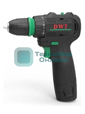 Дрель-шуруповерт DWT ABSP-12 NQ-2 BMC, 12 В, 2 Ач, 35 Нм, бесщеточный