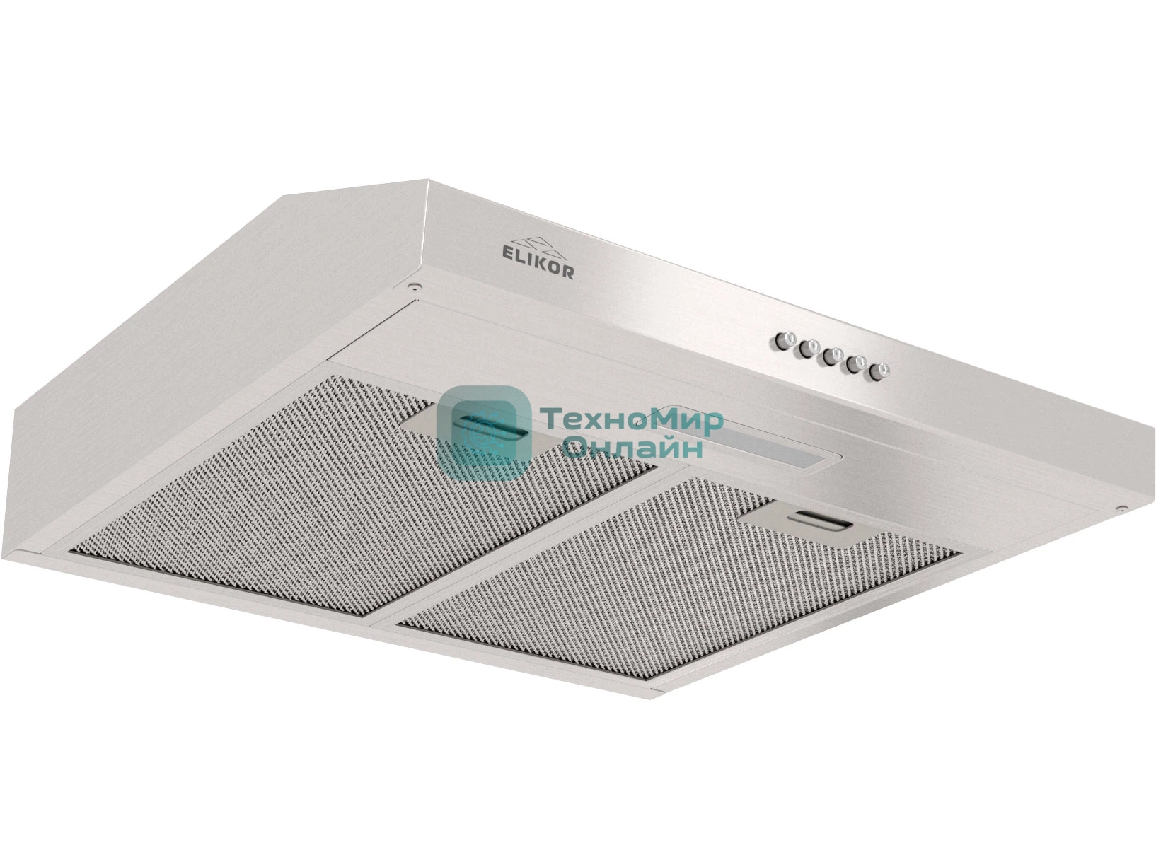Вытяжка подвесная Elikor ECO XS 50 серебристая, 49.5 см, 400 куб. м/ч, 55 дБ