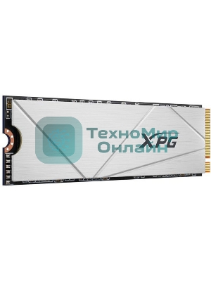 Накопитель SSD ADATA XPG GAMMIX S60, 512Gb, PCIe 4.0 x4, M.2 2280, NVMe, R/W 4700/1700, с радиатором