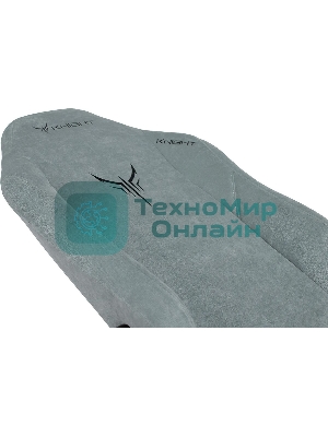 Кресло игровое Бюрократ Knight N1 Fabric серо-голубой Light-28 с подголов. крестовина металл
