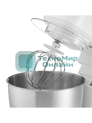 Миксер планетарный Delta LUX DE-7900Р белый с серым: 1000 Вт,чаша из нерж.стали-3,5л (2)