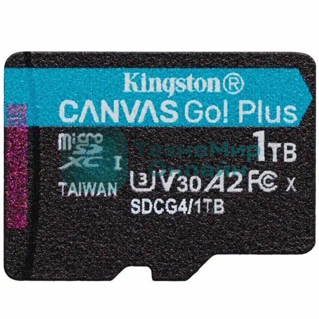 Флеш карта microSDXC 1Tb Kingston SDCG4/1TbSP Canvas Go! Plus w/o adapter