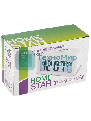 Часы электронные Homestar HS-0110 белый 104307