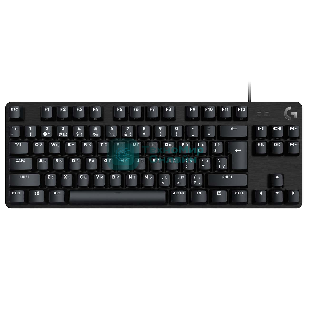 Клавиатура проводная Logitech Gaming Keyboard G413 TKL SE Mechanical - RUS - USB - TACTILE SWITCH черный