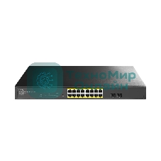 Коммутатор CUDY GS1016EPS2, 16×1 Гбит/с PoE+ + 2×1 Гбит/с SFP, настраиваемый