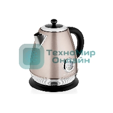 Чайник электрический BRAYER BR1007, 2200 Вт, 1,7 л, Strix, автоотключ, нержав.сталь, встроен.термом