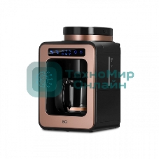 Кофеварка капельная BQ CM7000 Rose Gold-Black со встроенной кофемолкой, исп. кофе - молотый/зерновой, 0.6 л, 600 Вт.