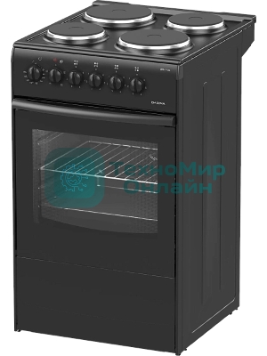 Плита электрическая Darina S EM 341 404 At антрацит/черный, конфорок 4 шт, духовка 50 л, 50 см x 85 см x 56 см