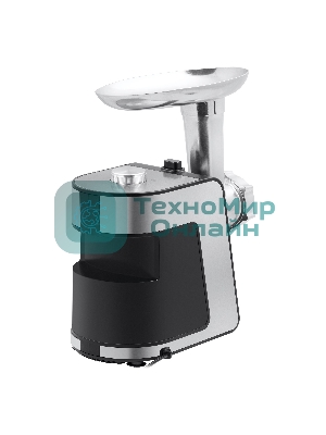 Мясорубка электрическая BBK MG2000 металлик/черный, 2000 Вт, 2.0 кг/мин, реверс, защита от перегрузки, насадки - 5