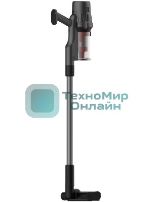 Пылесос вертикальный Deerma Combo DEM-T30W черный/серый, питание от аккумулятора, 240 Вт, уборка сухая, пылесборник 0.56 л
