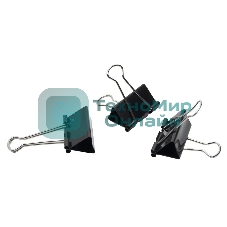 Зажимы Silwerhof 510017 сталь 41мм черный (упаковка: 12 шт) картонная коробка