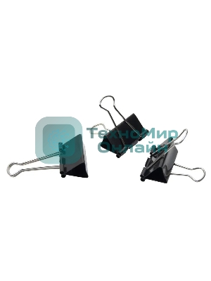 Зажимы Silwerhof 510017 сталь 41мм черный (упаковка: 12 шт) картонная коробка