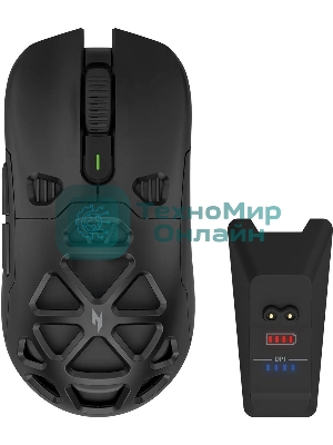 Мышь беспроводная Acer Nitro OMR404 черный, 6400 dpi, радиоканал, Bluetooth, USB, кнопки - 6