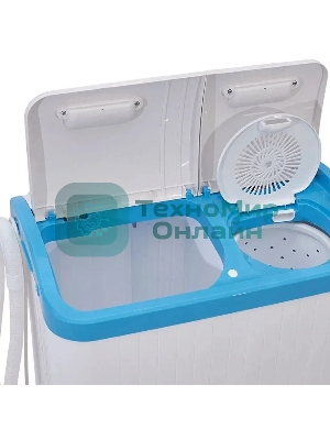 Стиральная машина Фея СМП 40 Н белый/голубой, загрузка вертикальная 4 кг, 1320 об/мин, класс В
