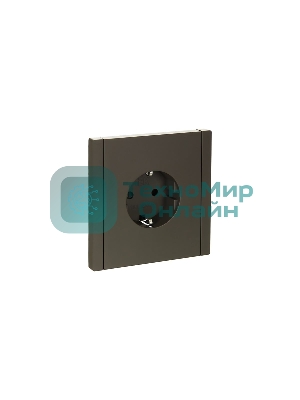 Розетка СП FORTE&PIANO FP315 16А с заземл. защ. шторки винт. крепл. сер. IEK FP-R14-16-K03