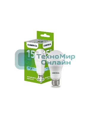 Лампа светодиодная GENERICA LL-A60-15-230-65-E27-G A60 15 Вт грушевидная 6500К E27 230В