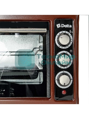 Мини-печь Delta D-0123 коречневый