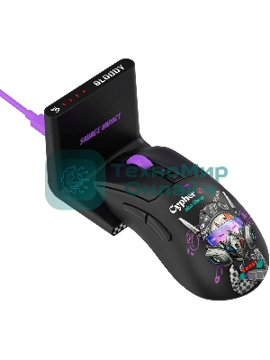 Мышь гибридная A4TECH R73 Ultra Duo чёрный, 20000 dpi, USB Type-A, радиоканал, кнопки - 7