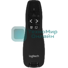 Презентер беспроводной Logitech R400 черный, радиоканал, USB, кнопки - 5