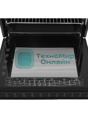 Шкаф духовой электрический Maunfeld AEOH60102B, 60л, дверца с 3 стеклами, черный