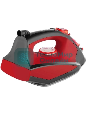 Утюг Centek CT-2355 красный, 2500 Вт, 45 г/мин, 160 г/мин, 270 мл