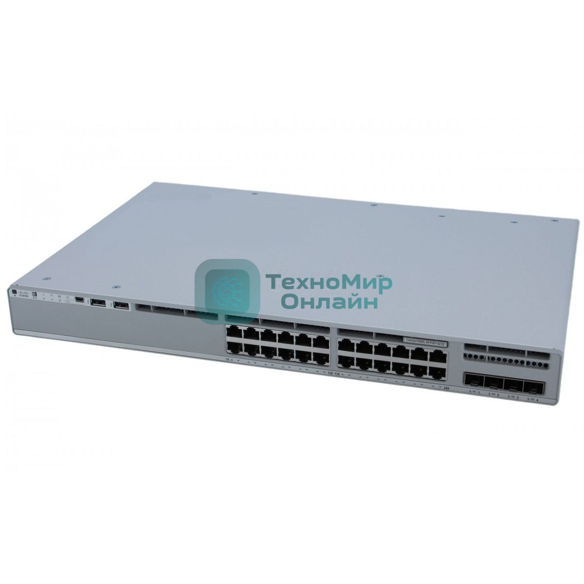 Коммутатор Cisco Catalyst C9200L-24P-4G-A, 24×1 Гбит/с, 4×1 Гбит/с SFP
