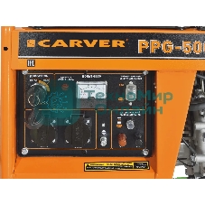 Электрогенератор бензиновый Carver PPG-5000DE, 3.6 кВт, 101 дБ, 75 кг