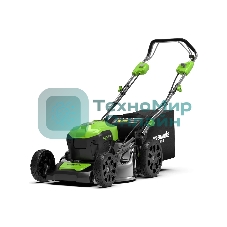Газонокосилка аккумуляторная GreenWorks GD40LM46SP 40В, 46см, самоходная (c аккумуляторной батареей 4АЧ и зарядным устройством) (2506807UB)
