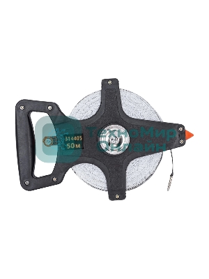 Рулетка геодезическая Sparta, 50 м х 12,5 мм, лента ПВХ, открытый корпус