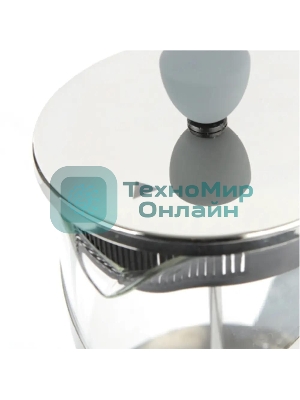 Френч-пресс Rondell Crystal Grey RDS-839, 0.8 л, серый