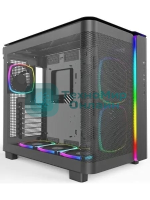 Компьютерный корпус Montech King 95 PRO черный без БП ATX 4x120мм 2x140мм 2xUSB3.0 1xUSB3.1 audio bott PSU