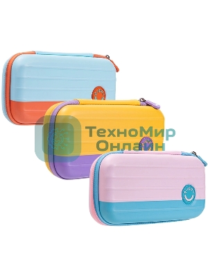 Пенал Deli BC288B Pupal, ассорти 1 отделение, 230x110x55мм EVA