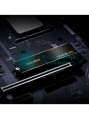 Накопитель SSD ADATA LEGEND 960, 1Tb, PCIe 4.0 x4, M.2 2280, NVMe, R/W 7400/6000, с радиатором