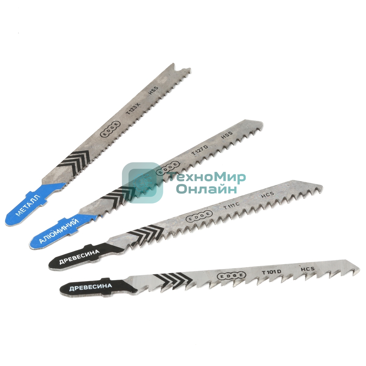Набор пилок для лобзика EDGE by PATRIOT №1, 4шт в блистере