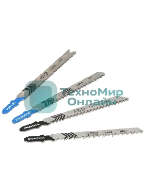 Набор пилок для лобзика EDGE by PATRIOT №1, 4шт в блистере