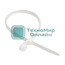 Хомут кабельный IEK UHH40-4-100-100 3.5х100 нейл. белый с отвер. для креп. ХОК (уп. 100 шт)