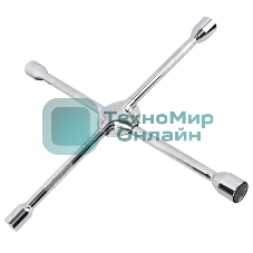 Крестообразный балонный усиленный ключ Deli DL4416 длина 400мм, головки 17x19x21x23мм, сталь Cr-V