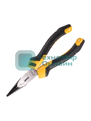 Удлиненные плоскогубцы Deli DL2106Z 160 мм, сталь CrV, прорезиненная двухкомпонентная ручка